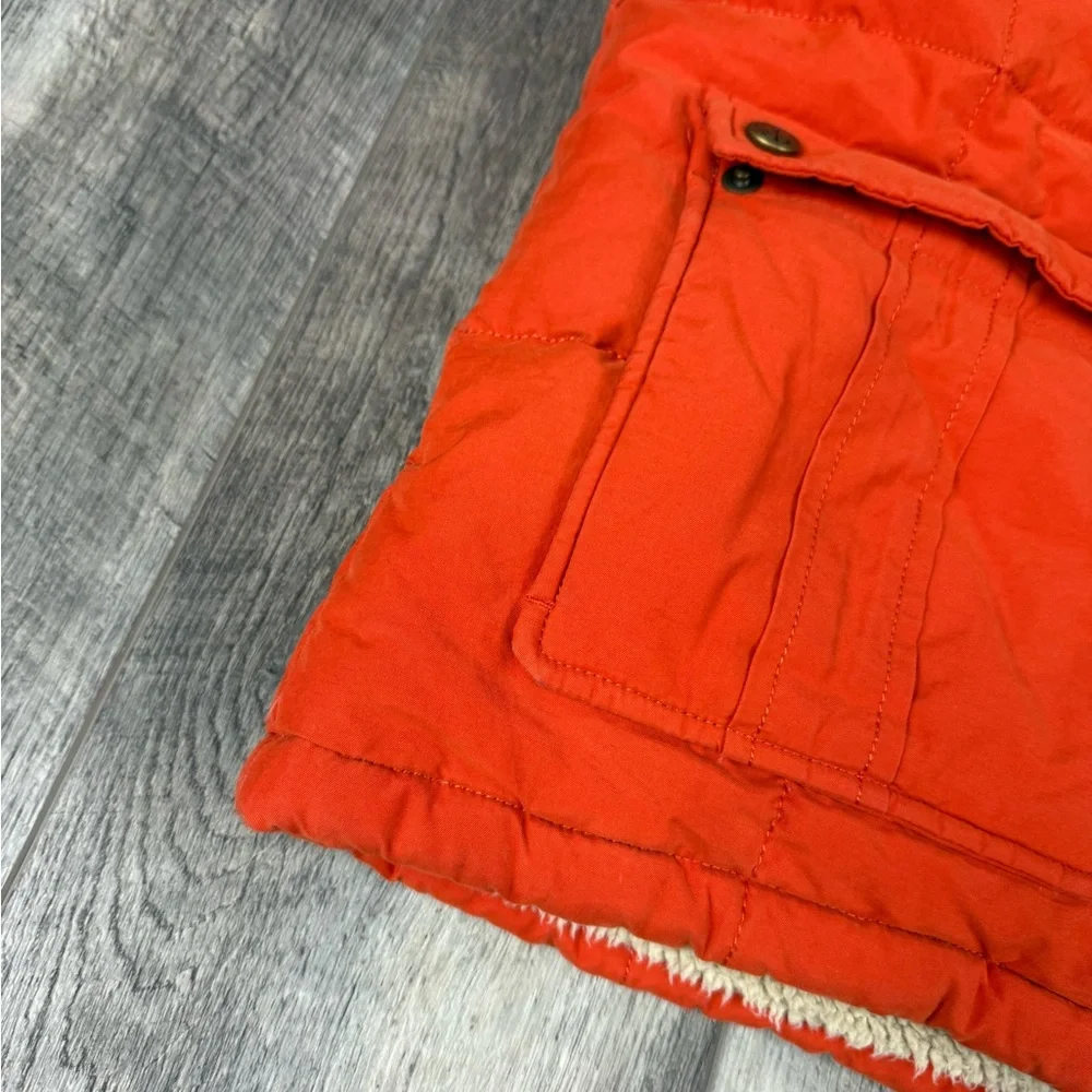 Lands End Kids Orange Puffer‎ Vest